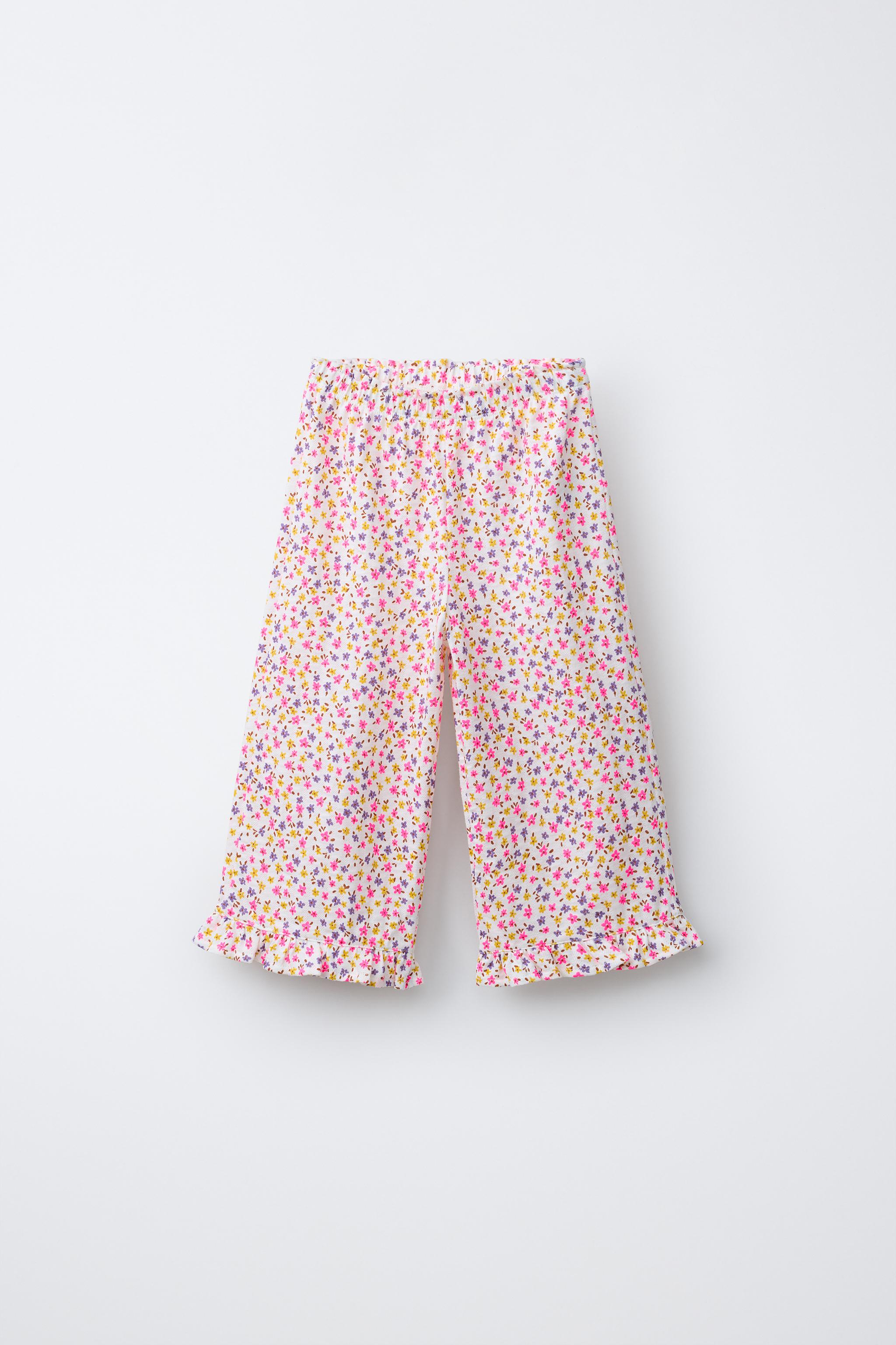 PANTALON TEXTURÉ À FLEURS